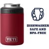imageYETI Rambler 12 oz Colster Can Insulator for Standard Size Cans RedNavyBadgeHarvest Red