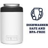 imageYETI Rambler 12 oz Colster Can Insulator for Standard Size Cans RedNavyBadgeWhite