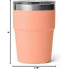 imageYETI Rambler 16 oz Stackable Tumbler Vacuum Insulated Stainless Steel with MagSlider Lid  Stackable Stackable MagSlider Lid MagSlider Lid Vacuum Insulated Vacuum InsulatedLowcountry Peach