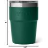 imageYETI Rambler 16 oz Stackable Tumbler Vacuum Insulated Stainless Steel with MagSlider Lid  Stackable Stackable MagSlider Lid MagSlider Lid Vacuum Insulated Vacuum InsulatedBlack Forest Green