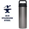 imageYETI Rambler 18 oz Bottle Leakproof Vacuum Insulated Stainless Steel with Chug Cap RidgelineGraphite