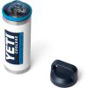 imageYETI Rambler 18 oz Bottle Leakproof Vacuum Insulated Stainless Steel with Chug Cap RidgelineWhiteBlue