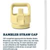 imageYETI Rambler 18 oz Bottle Vacuum Insulated Stainless Steel with Color Matching Straw Cap Royal BlueDaybreak Yellow