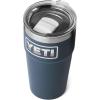 imageYETI Rambler 20 oz Stackable Tumbler Stainless Steel Vacuum Insulated with MagSlider LidNavyBadge