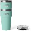 imageYETI Rambler 20 oz Stackable Tumbler Stainless Steel Vacuum Insulated with MagSlider LidSea StoneTextured