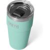 imageYETI Rambler 20 oz Stackable Tumbler Stainless Steel Vacuum Insulated with MagSlider LidSea StoneTextured