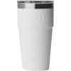 imageYETI Rambler 20 oz Stackable Tumbler Stainless Steel Vacuum Insulated with MagSlider LidWhiteBadge