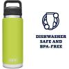 imageYETI Rambler 26 oz Bottle Leakproof Vacuum Insulated Stainless Steel with Chug Cap Sea ViewChartreuse