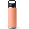 imageYETI Rambler 26 oz Bottle Leakproof Vacuum Insulated Stainless Steel with Chug Cap Sea ViewLowcountry Peach