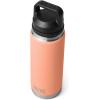 imageYETI Rambler 26 oz Bottle Leakproof Vacuum Insulated Stainless Steel with Chug Cap Sea ViewLowcountry Peach