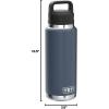 imageYETI Rambler 26 oz Bottle Leakproof Vacuum Insulated Stainless Steel with Chug Cap Sea ViewNavy