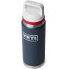 imageYETI Rambler 26 oz Bottle Leakproof Vacuum Insulated Stainless Steel with Chug Cap Sea ViewNavyRescue RedWhiteBadge
