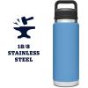 imageYETI Rambler 26 oz Bottle Leakproof Vacuum Insulated Stainless Steel with Chug Cap Sea ViewPacific Blue