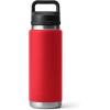 imageYETI Rambler 26 oz Bottle Leakproof Vacuum Insulated Stainless Steel with Chug Cap Sea ViewRescue Red