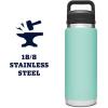 imageYETI Rambler 26 oz Bottle Leakproof Vacuum Insulated Stainless Steel with Chug Cap Sea ViewSeafoam