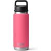 imageYETI Rambler 26 oz Bottle Leakproof Vacuum Insulated Stainless Steel with Chug Cap Sea ViewTropical Pink