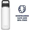imageYETI Rambler 26 oz Bottle Leakproof Vacuum Insulated Stainless Steel with Chug Cap Sea ViewWhite