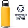 imageYETI Rambler 46 oz Bottle Leakproof Vacuum Insulated Stainless Steel with Chug Cap Sea ViewAlpine Yellow