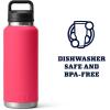 imageYETI Rambler 46 oz Bottle Leakproof Vacuum Insulated Stainless Steel with Chug Cap Sea ViewBi ini Pink