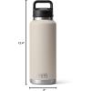 imageYETI Rambler 46 oz Bottle Leakproof Vacuum Insulated Stainless Steel with Chug Cap Sea ViewCape Taupe