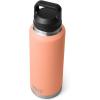 imageYETI Rambler 46 oz Bottle Leakproof Vacuum Insulated Stainless Steel with Chug Cap Sea ViewLowcountry Peach