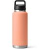 imageYETI Rambler 46 oz Bottle Leakproof Vacuum Insulated Stainless Steel with Chug Cap Sea ViewLowcountry Peach