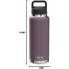 imageYETI Rambler 46 oz Bottle Leakproof Vacuum Insulated Stainless Steel with Chug Cap Sea ViewNordic Purple