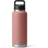 imageYETI Rambler 46 oz Bottle Leakproof Vacuum Insulated Stainless Steel with Chug Cap Sea ViewSandstone Pink