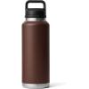 imageYETI Rambler 46 oz Bottle Leakproof Vacuum Insulated Stainless Steel with Chug Cap Sea ViewWetlands Brown