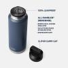 imageYETI Rambler 46 oz Bottle Leakproof Vacuum Insulated Stainless Steel with Chug Cap Sea ViewWetlands Camo