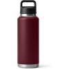 imageYETI Rambler 46 oz Bottle Leakproof Vacuum Insulated Stainless Steel with Chug Cap Sea ViewWild Vine Red