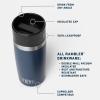 imageYETI Rambler 8 oz Travel Bottle Stainless Steel Vacuum Insulated with Leakproof Commuter Cap Royal BlueRescue Red