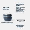 imageYETI Rambler Bowls Vacuum Insulated Stackable and Nestable Stainless Steel Bowl with Lid 1 Quart Sea StoneRidgeline
