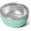 imageYETI Rambler Bowls Vacuum Insulated Stackable and Nestable Stainless Steel Bowl with Lid 1 Quart Sea StoneSea StoneTextured