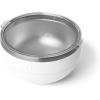 imageYETI Rambler Bowls Vacuum Insulated Stackable and Nestable Stainless Steel Bowl with Lid 1 Quart Sea StoneWhite