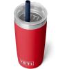 imageYETI Rambler Jr 10 Oz Tumbler with Silicone Straw LidNavyRescue Red