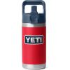 imageYETI Rambler Jr 12 oz Kids Bottle with Straw CapRedNavyBadge