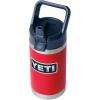 imageYETI Rambler Jr 12 oz Kids Bottle with Straw CapRedNavyBadge