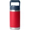 imageYETI Rambler Jr 12 oz Kids Bottle with Straw CapRedNavyBadge