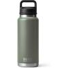 imageYETI Rambler 36 oz Bottle Vacuum Insulated Leakproof Stainless Steel with Chug Cap  Vacuum Insulated Leakproof with Chug CapCamp Green