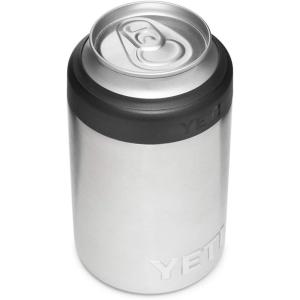 imageYETI Rambler 12 oz Colster Can Insulator for Standard Size Cans RedNavyBadgeStainless