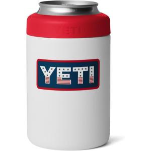 imageYETI Rambler 12 oz Colster Can Insulator for Standard Size Cans RedNavyBadgeWhiteRescue RedBadge