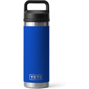 imageYETI Rambler 18 oz Bottle Leakproof Vacuum Insulated Stainless Steel with Chug Cap RidgelineRoyal Blue