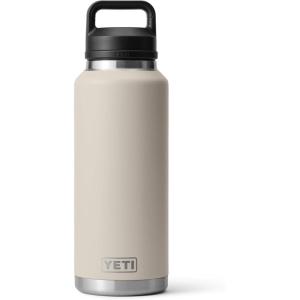 imageYETI Rambler 46 oz Bottle Leakproof Vacuum Insulated Stainless Steel with Chug Cap Sea ViewCape Taupe