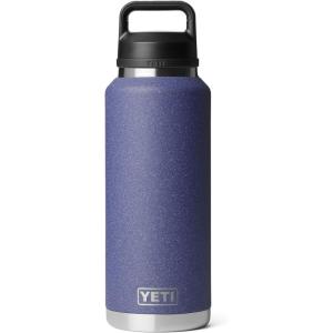imageYETI Rambler 46 oz Bottle Leakproof Vacuum Insulated Stainless Steel with Chug Cap Sea ViewMoon Dust  Textured