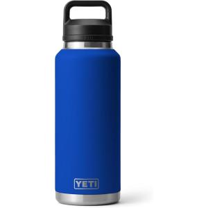 imageYETI Rambler 46 oz Bottle Leakproof Vacuum Insulated Stainless Steel with Chug Cap Sea ViewRoyal Blue