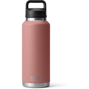 imageYETI Rambler 46 oz Bottle Leakproof Vacuum Insulated Stainless Steel with Chug Cap Sea ViewSandstone Pink