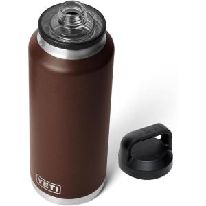 imageYETI Rambler 46 oz Bottle Leakproof Vacuum Insulated Stainless Steel with Chug Cap Sea ViewWetlands Brown