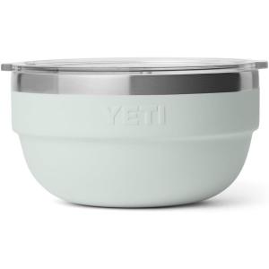 imageYETI Rambler Bowls Vacuum Insulated Stackable and Nestable Stainless Steel Bowl with Lid 1 Quart Sea StoneRidgeline