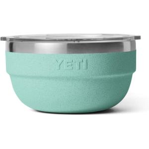 imageYETI Rambler Bowls Vacuum Insulated Stackable and Nestable Stainless Steel Bowl with Lid 1 Quart Sea StoneSea StoneTextured